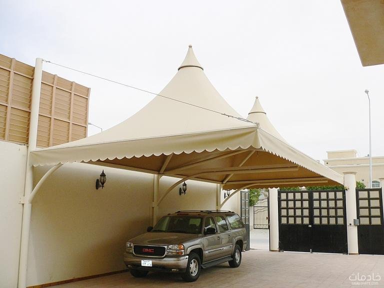 مظلات وسواتر الجبيل | تركيب مظلات سيارات وهناجر وخيام بأسعار منافسة